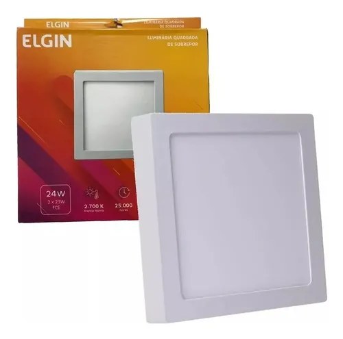PAINEL SOBRE QUAD. LED 12W BIV 6500K ELGIN