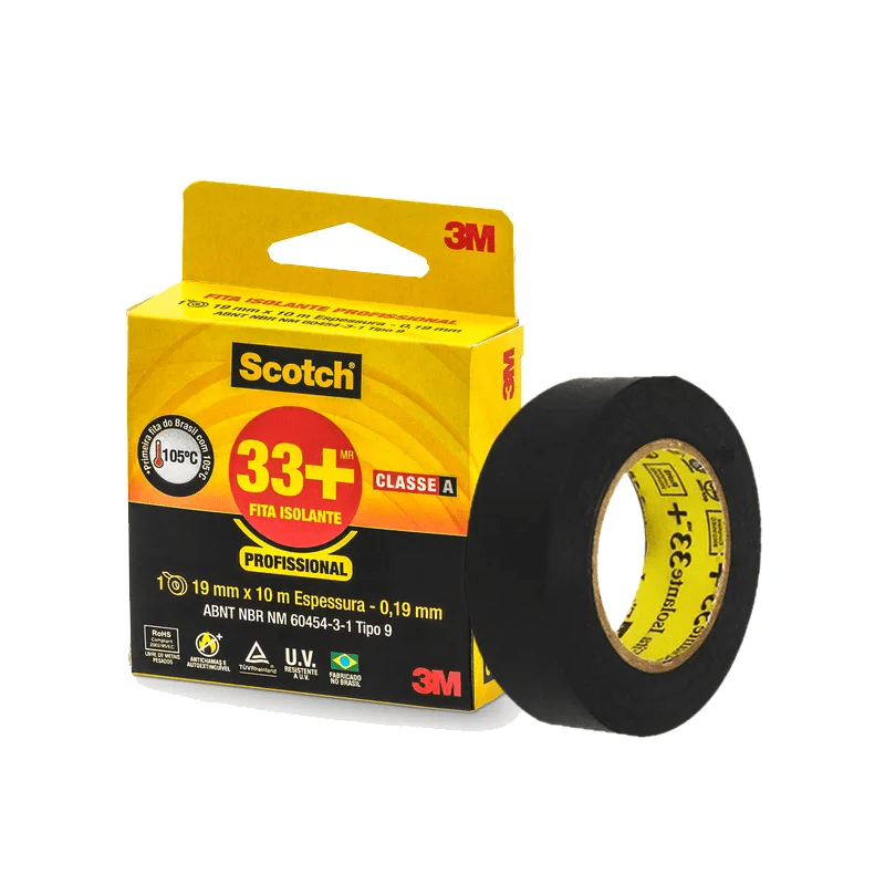 FITA ISOLANTE 19MM X 10M SCOTCH 33+ 3M