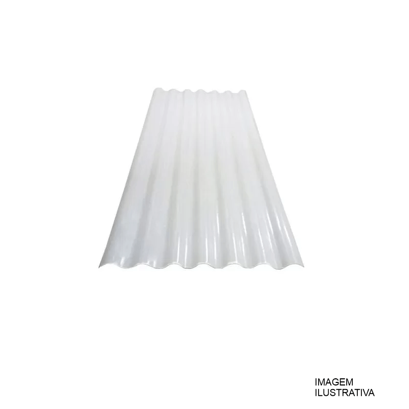 TELHA TRANSP.  FIBRA/VIDRO 2,44X1,10