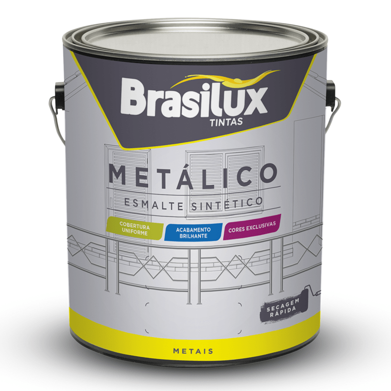 TINTA METALICA MARROM BRONZE BRASILAR  900ML