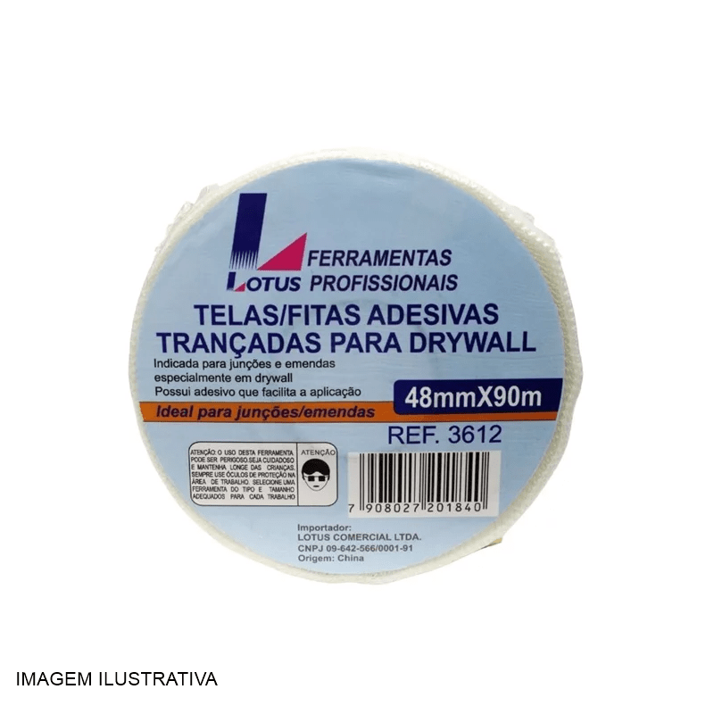 FITA ADESIVA TRANÇADA LOTUS 3612 (JUNÇÕES/TRINCAS)