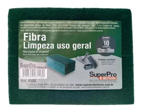 FIBRA P/ LIMPEZA PESADA 10X26CM BETTANIN