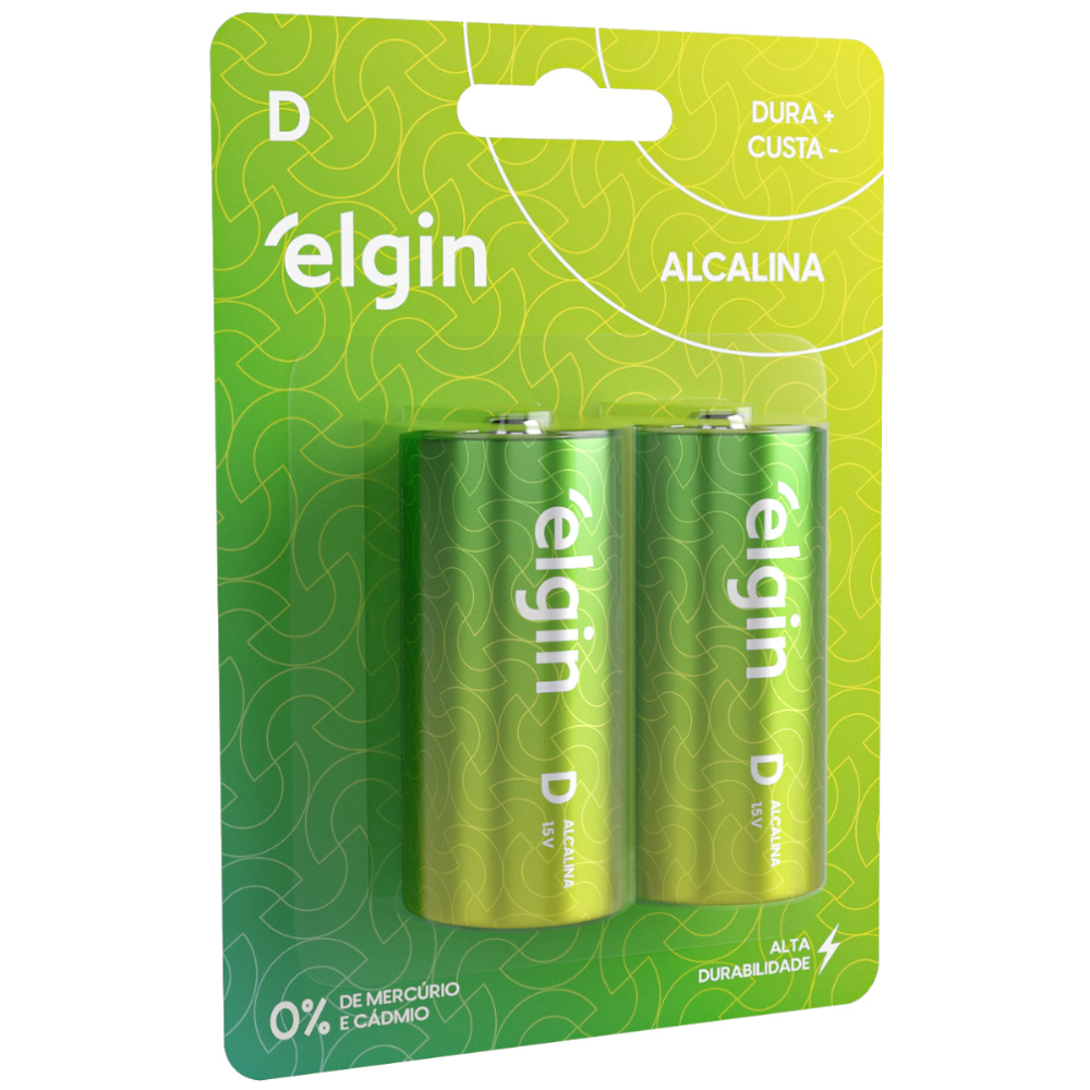 PILHA ELGIN ALCAL. PALITO AAA C/02 UNIDADES